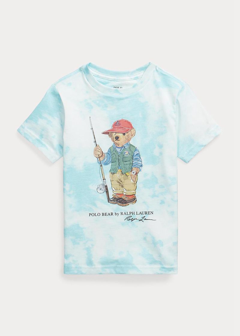 Camiseta Ralph Lauren Niño 1.5-6 Años Polo Bear Tie-Dye-Print Cotton Chile Azules HOCBM-1470